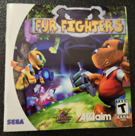 Sega Dreamcast Fur Fighters 2000 Manual Only With Registration Card