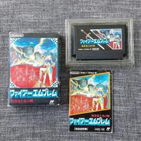 Nintendo Famicom NES Fire Emblem Ankokuryu To Hikari & Gaiden  Japan Used