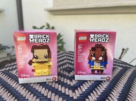 NEW LEGO BrickHeadz Belle (41595) & Beast (41596) 2017 Disney RETIRED SET BEAUTY
