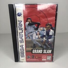 Grand Slam (Sega Saturn, 1997) With Manual & Reg. Card (DAMAGED!) - Tested Works