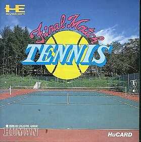 Pc Engine Hu Card Software Final Match Tennis JPN Ver. Limited Video Game Softwa
