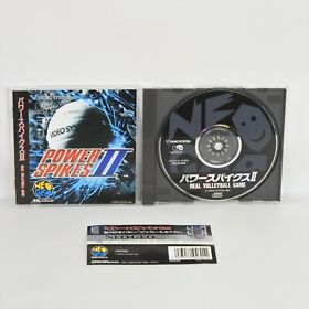 Neo Geo CD POWER SPIKES II 2 Spine * 2192 nc
