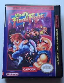 Mighty Final Fight CASE ONLY Nintendo NES 8 bit Box BEST Quality Available