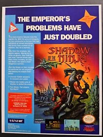 Shadow of the Ninja Nintendo NES 1991 Retro Game Promo Ad Wall Art Print Poster