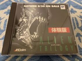 Ss Trial Version Software Alien Trilogy Alian Novelty  Sega Saturn