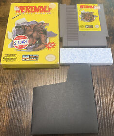 NES Nintendo Werewolf: The Last Warrior Juego en Caja con Estuche Protector Ex Alquiler