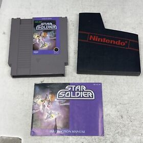 Star Soldier NES Nintendo 1988 Game With Manual Tested Working