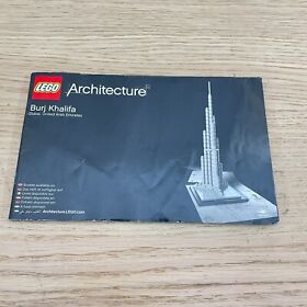 LEGO® - Architecture -  Burj Khalifa - 21008 - INSTRUCTION BOOKLET