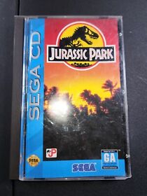Jurassic Park (Sega CD, 1993)Case And Disc Issues See Pics 