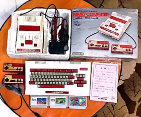 FAMILY GAME Nintendo Famicom Console System HVC-001  and  (HVC_007 FC Japan