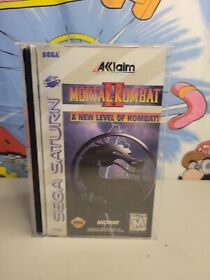 Mortal Kombat II (Sega Saturn, 1996) Complete w/ Registration Card