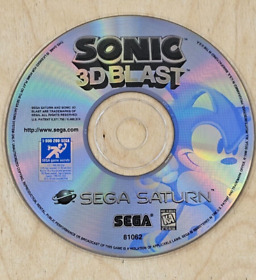 Sonic 3D Blast Sega Saturn CD ONLY Clean Disc Tested & Working Fast Shipping