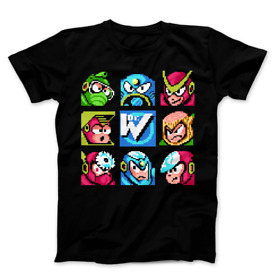 The Evil Eight Video Games Unisex Men's & Women's Mega Man NES Capcom T-Shirt