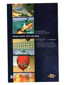 1999 Sega Dreamcast Toy Commander Video Game Print Ad When Good Toys Go Bad 