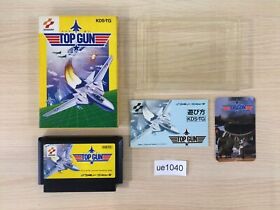 ue1040 Top Gun Fire at Will Dual Fighters BOXED NES Famicom Japan