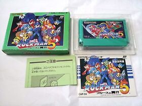 Boxed /ROCKMAN 5 /Famicom FC NES /Japanese Ver.