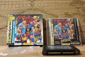 *In Stock* X-men vs Street Fighter w/box ram cartridge Sega Saturn SS Japan VG!