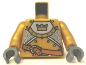 LEGO Castle 1 Upper Body for Minifigure Gold Knight cas415 973pb0569c01 4549774 