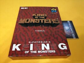 Neo Geo SNK  KING OF THE MONSTERS CARTON BOX  NEOGEO  AES.