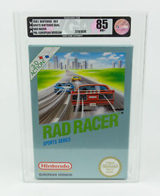 Nintendo NES *Rad Racer* Nuevo/Nuevo VGA 85 Casi Nuevo + Versión Europea