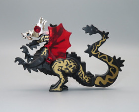 Lego Rare Oriental Dragon Gold black Chrome gold helmet minifigure 7419