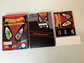 SPIDER-MAN RETURN OF THE SINISTER SIX NINTENDO NES BOXED & COMPLETE W/ MANUAL!