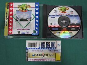 Sega Saturn -- World Series Baseball 2 -- spine card. *JAPAN GAME!!* SS. 16517