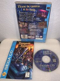 Dungeon Explorer (Sega CD, 1995) Good Condition CIB - Tested & Working Complete