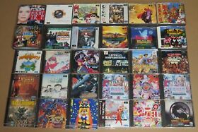 Japanese Sega Mega CD Games Japan * Big choice * Only pay Shipping Once