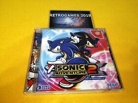 Sonic Adventure 2    SEGA DREAMCAST  SPINE CARD + REG CARD.