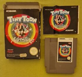 Tiny Toon Adventures, PAL B, NOE - tedesco, IMBALLO ORIGINALE + gioco + istruzioni, NES