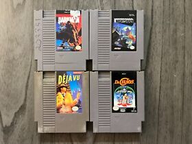 Cuatro juegos de misterio de NES: Nightshade, Darkman, Deja Vu y Dr. Caos