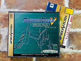 THUNDER FORCE V Special Pack Sega Saturn SS Japan JP w/Music CD Obi Fast