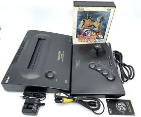 Neo Geo AES Console SNK All included & Rom Cartridge (Art of Fighting 2) Tested
