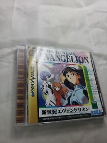 NEON GENESIS EVANGELION White Sega Saturn Japan Game, ships from usa [k1]