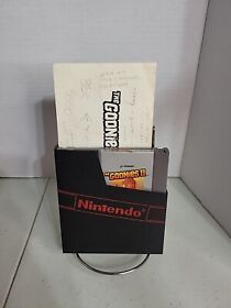 NINTENDO NES GOONIES II W/ Manual Clean Label Tested Working Pictures 