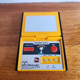 Nintendo Snoopy Panorama Futuretronics Game & Watch SM-91 G&W /w battery cover
