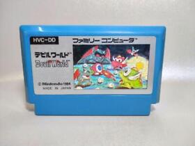 USED Devil World FC Famicom Nintendo Japan