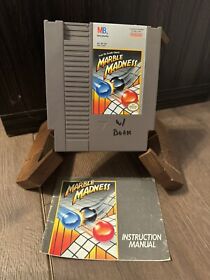 Marble Madness (Nintendo NES, 1989) With Manual