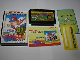 Pro Yakyuu Family Stadium 87 Nendoban Famicom NES Japan boxed + manual US Seller