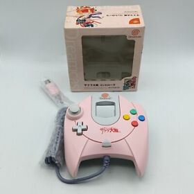 Sega Dreamcast Controller Sakura Wars Pink Boxed HKT-7700-19 Tested Japan Import