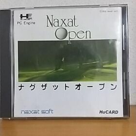 naxat Soft NAXAT OPEN NEC PC Engine Hu-Card Japanese Retro Game from Japan Used 