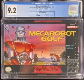 9.2 A+ Mecarobot Golf (Nintendo SNES), CGC Graded Brand New & Sealed WATA VGA