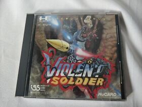Violent Soldier NEC PC Engine TurboGrafx-16 PCE /Hu-Card,Boxed Set Tested -d1011