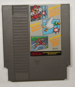 Super Mario Bros, Duck Hunt y World Class Track Meet 1985) NES PROBADO
