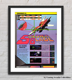 Soldier Blade TurboGrafx-16 PC Engine Glossy Promo Ad Poster Unframed G5741
