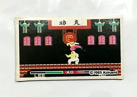 (Game Item) Menko, Famicom, Yie Ar Kung-Fu, 1985, Retro, Amada, Nintendo, Card.