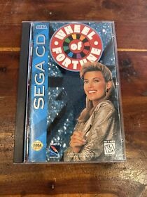 Wheel of Fortune Sega CD 1994 Video Game Complete with Case Manual Poster