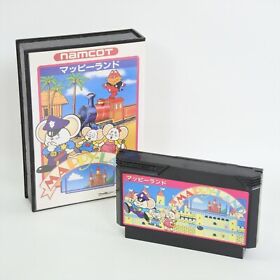 Famicom MAPPY LAND No Instruction 0672 Nintendo fc