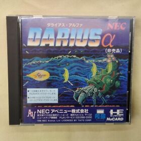 PC Engine Darius Alpha NEC Avenue Novelty Not Sold at Store VG Cond Japan F/S
